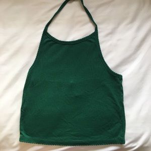 Forever 21 emerald green halter tank top